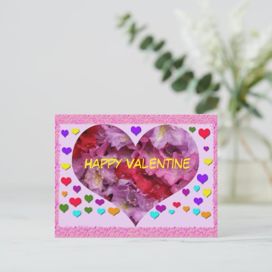Happy Valentijn Briefkaart (Staand voorkant)