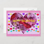 Happy Valentijn Briefkaart (Voorkant / Achterkant)