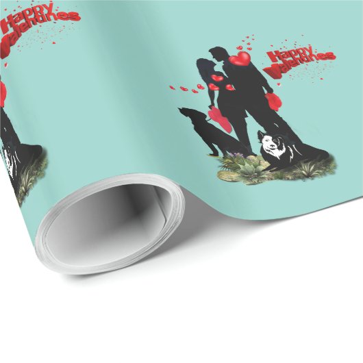 Happy Valentijn Cadeaupapier (Rol Hoek)