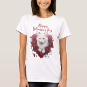 Happy Valentijn Cat Design, Cat T-shirt (Voorkant)