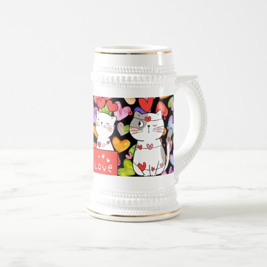 Happy valentijn Cats Bierpul (Voorkant rechts)