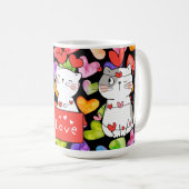Happy valentijn Cats Koffiemok (Voorkant rechts)
