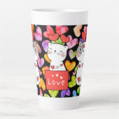 Happy valentijn Cats Latte Mok (Voorkant)