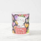 Happy valentijn Cats Matglas Koffiemok (Center)