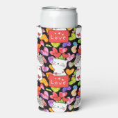 Happy valentijn Cats Seltzer Blikjeskoeler (Seltzer Voorkant)