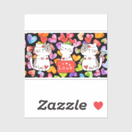 Happy valentijn Cats Sticker