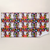 Happy valentijn Cats Strandlaken (Voorkant)