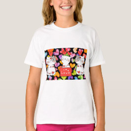 Happy valentijn Cats T-shirt