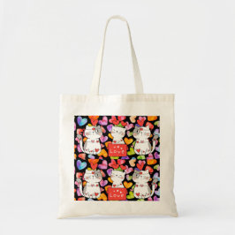 Happy valentijn Cats Tote Bag