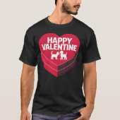 Happy Valentijn, Chocolates & Furry Friends Tshirt (Voorkant)