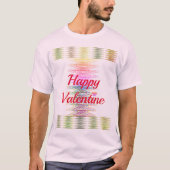 Happy Valentijn Colorful Spirals T-Shirt (Voorkant)