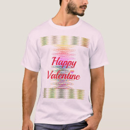 Happy Valentijn Colorful Spirals T-Shirt