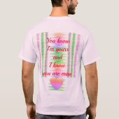 Happy Valentijn Colorful Spirals T-Shirt (Achterkant)