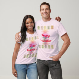 Happy Valentijn Colorful Spirals T-Shirt