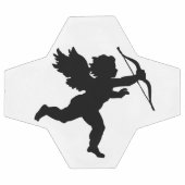 Happy Valentijn Cupid Angel Soccer Black White Voetbal (Enkel)