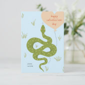 Happy Valentijn Day Kaart Blue (Staand voorkant)