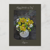 Happy Valentijn Day Modern Script Photo Briefkaart (Voorkant)