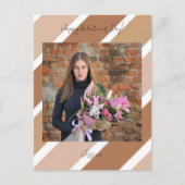 Happy Valentijn Day Modern Script Photo Briefkaart (Voorkant)