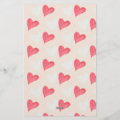 Happy Valentijn Day Modern Script Photo Briefpapier (Achterkant)