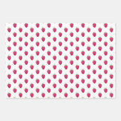 Happy Valentijn day Raspberries Waterverf Inpakpapier Vel (Voorkant 3)