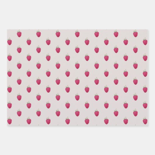 Happy Valentijn day Raspberries Waterverf Inpakpapier Vel (Voorkant 2)