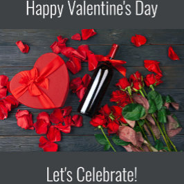 Happy Valentijn Day Wijn Etiket