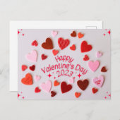 Happy Valentijn Feestdagenkaart (Voorkant / Achterkant)