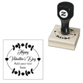 Happy Valentijn gepersonaliseerd Rubberstempel (Gestempeld)
