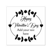 Happy Valentijn gepersonaliseerd Zelfinktende Stempel (Design)