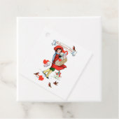 Happy Valentijn Girl en Birds  Gift Label (In situ)
