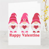 Happy Valentijn Gnomes Hearts Kaart (Gele Bloem)