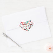 Happy Valentijn Grappige Schattigee Stickers Illus (Envelop)
