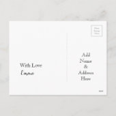 Happy Valentijn Heart Chalkboard Paris Coupon Feestdagenkaart (Achterkant)