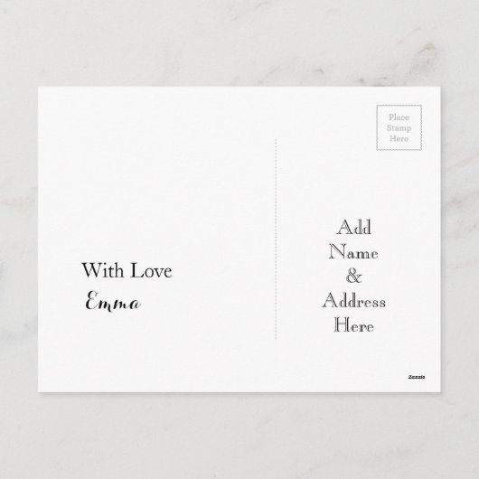 Happy Valentijn Heart Chalkboard Typografie Feestdagenkaart (Achterkant)