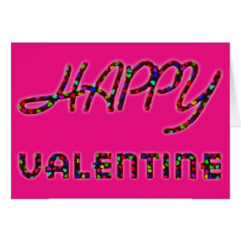 Happy Valentijn Hearts Typography Funny Cute