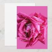 Happy Valentijn heet roze roos bloemenboho glam Feestdagenkaart (Voorkant / Achterkant)