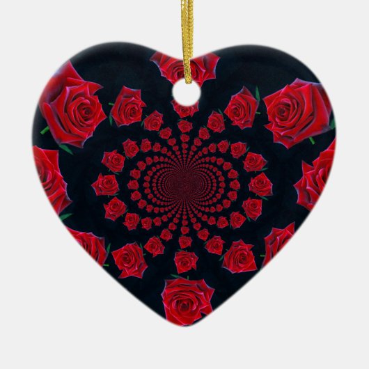 Happy Valentijn Keramisch Ornament (Voorkant)