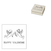 Happy Valentijn Liefde Harten Leuke Cupido Cherubs Rubberstempel (Gestempeld)