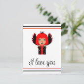 happy valentijn love card kaart (Staand voorkant)