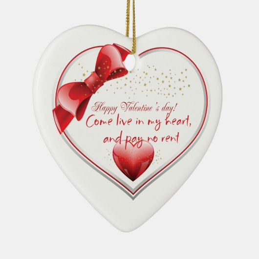 Happy Valentijn Love design Poster Keramisch Ornament (Rechts)