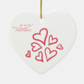 Happy Valentijn Love design Poster Keramisch Ornament (Achterkant)