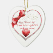 Happy Valentijn Love design Poster Keramisch Ornament (Links)