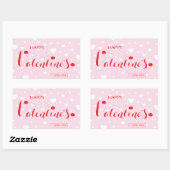 Happy Valentijn - LOVE - HEART Rechthoekige Sticker (Vel)