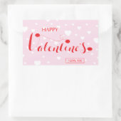 Happy Valentijn - LOVE - HEART Rechthoekige Sticker (Tas)