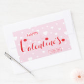 Happy Valentijn - LOVE - HEART Rechthoekige Sticker (Envelop)