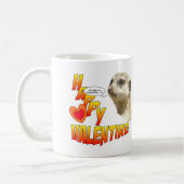 Happy Valentijn Meerkat Mok 2 harten in 1 (Links)