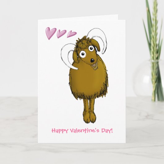Happy Valentijn Old Goat Feestdagen Kaart (Voorkant)