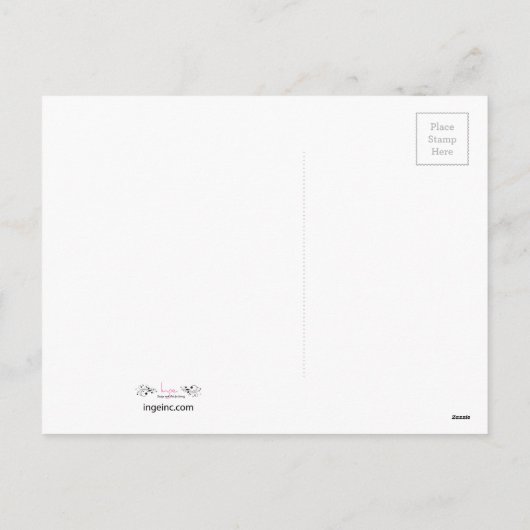 Happy-Valentijn-Paars-Heart-Swirls Feestdagenkaart (Achterkant)