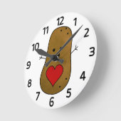 Happy Valentijn Potato, Love and Hearts Ronde Klok (Hoek)