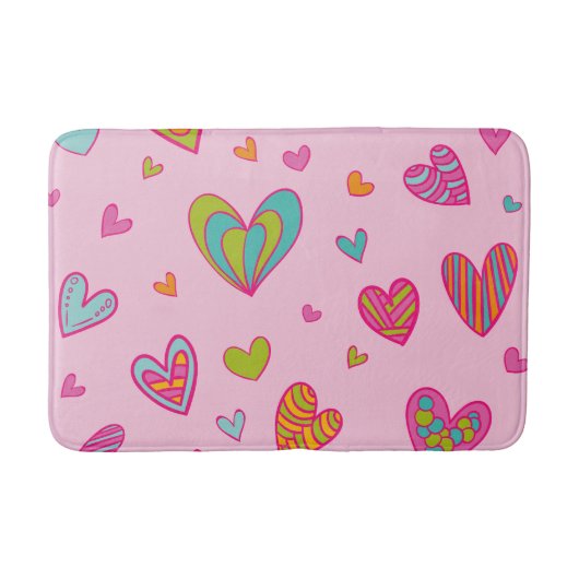 Happy valentijn`s dag 2024 Met Hartliefde Badmat (Voorkant)